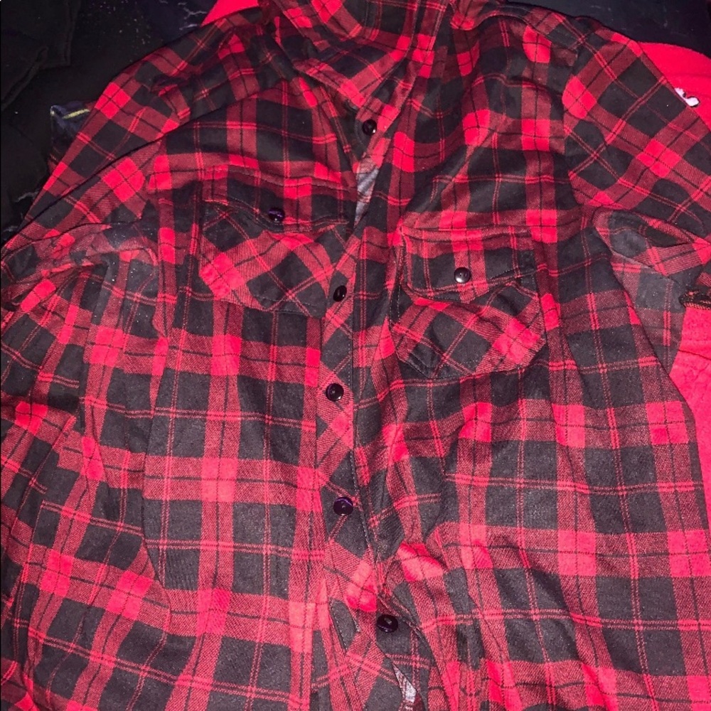 Black and red flannel